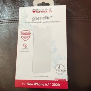 Invisible Shield glass elite+. For new IPhone 6.1. 2020 5G compatible. NIB